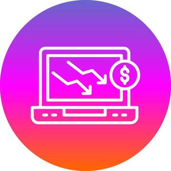 Decrease Vector Icon Design