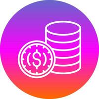 Coins Vector Icon Design