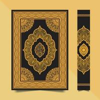 santo Corán Sharif cubrir diseño vector