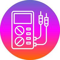 Voltmeter Vector Icon Design