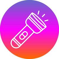 Flashlight Vector Icon Design