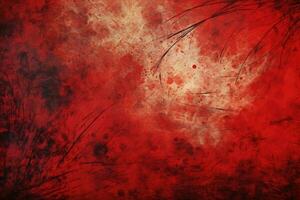 grunge background with space for text or image, abstract design, Abstract Grunge Decorative Red background, AI Generated photo