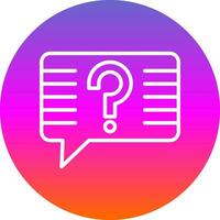 Question Vector Icon Design