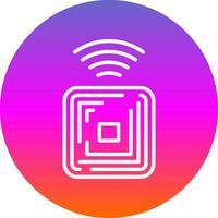 Rfid Chip Vector Icon Design