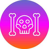 Skull And Bones Vector Icon Design