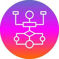 Flow Chart Vector Icon Design