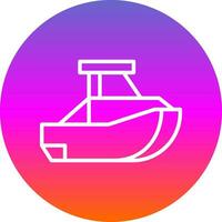 Toy Boat Vector Icon Design