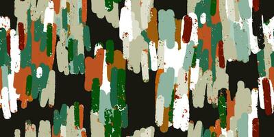 a painting of a green, orange and white paintbrush pattern vector