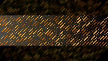 Bronze minimal geometric shapes on dark background video animation