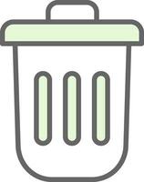 Dustbin Vector Icon Design