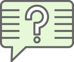 Question Vector Icon Design