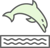 Dolphin Vector Icon Design