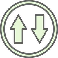 Up and Down Arrow Vector Icon Design