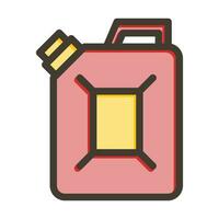 Bio Fuel Vector Thick Line Filled Colors Icon For Personal And Commercial Use.