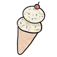 Ice cream cone, Girlhood png