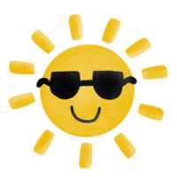 Sun wearing sunglasses png