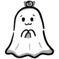 Halloween cute ghost and cute spider png