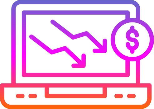 Decrease Vector Icon Design
