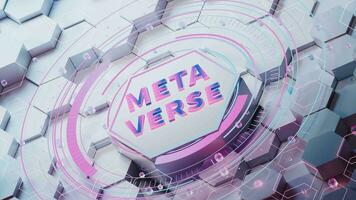 The concept of Metaverse, 3d rendering. video