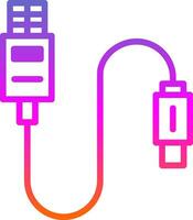 Usb Cable Vector Icon Design