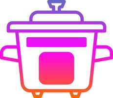 Rice Cooker Vector Icon Design