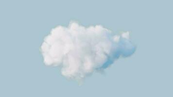 wolk met alpha kanaal, 3d weergave. video
