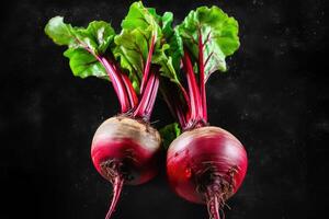 Farm-Fresh Beet Roots - Nature's Nutritious Gems - Generative AI photo