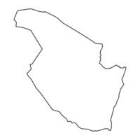 Al Qadarif State map, administrative division of Sudan. Vector illustration.