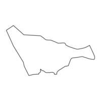 Khartoum State map, administrative division of Sudan. Vector illustration.