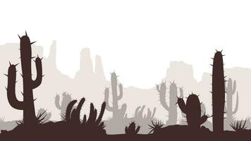 cactus desert image vector