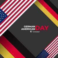 german american day. suitable for banner  greeting card and poster vector