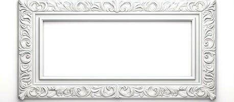 White background illustration with frame isolated photo