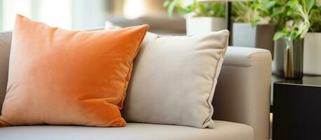 Stunning upscale cushion enhances living room decor photo