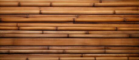 Natural tree produces brown wood texture background Beautiful empty patterns on bamboo wood panel photo