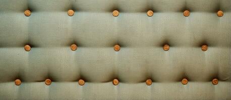 Button textured vintage fabric for a sofa photo