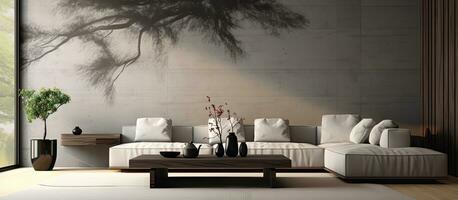 Contemporary interior design for the living room photo
