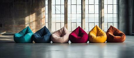 Relax with bean bag chairs photo