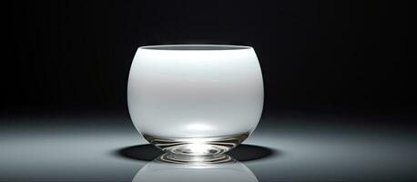 un cerámico vaso en puro blanco foto