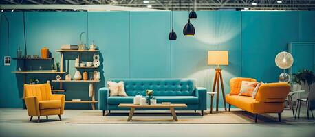 Blurred expo for furniture and home decor photo