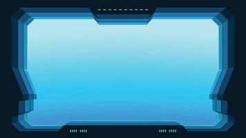 futuristic window view vector