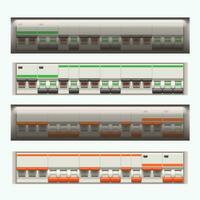 eléctrico interruptores conjunto vector