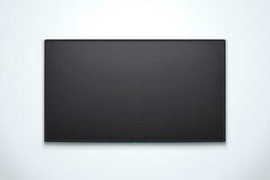 black tv with shadow vector