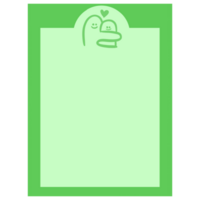 Paper note page minimal color and cute png