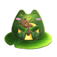 pequeño ranas personaje. png