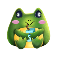 pequeño ranas personaje. png