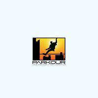 parkour logo vector