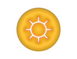 Light Mode Sun Yellow Circle transparent background png