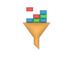 Database Filtering Data Funnel png