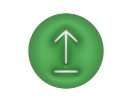 subir verde circulo flecha transparente antecedentes png