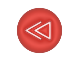 Previous Track Red Circle Arrow transparent background png